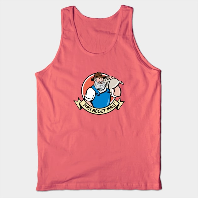 Man About Malt Logo Tank Top by PerzellBrewing